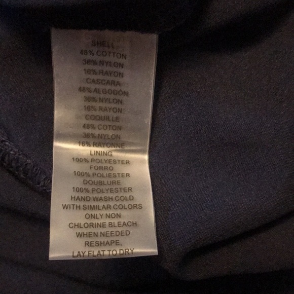 New VINCE CAMUTO Navy Ruffled Lace Dress Size 2 - Picture 8 of 11